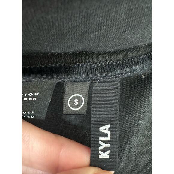 GRLFRND black denim one shoulder crop top size Small - Picture 4 of 11